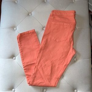 Orange Pants stretch Skinny